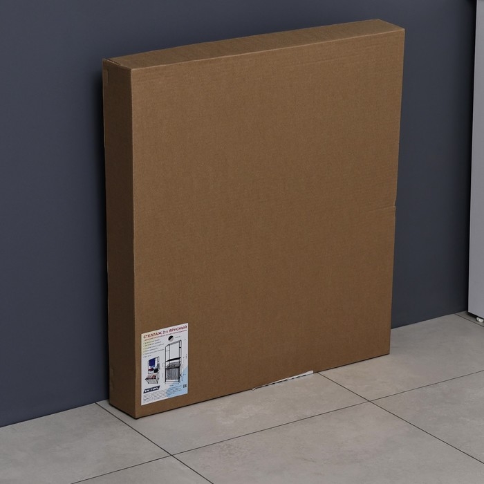 Стеллаж с двойной корзиной для белья и перекладинами, 2-х ярусный, 60&times;35&times;160 см, цвет белый