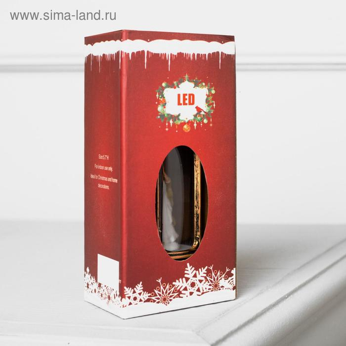 Светодиодная фигура &laquo;Ангел в ротонде&raquo; 6.3 &times; 14 &times; 6.3 см, пластик, батарейки AG13х3 (в комплекте), свечение тёплое белое