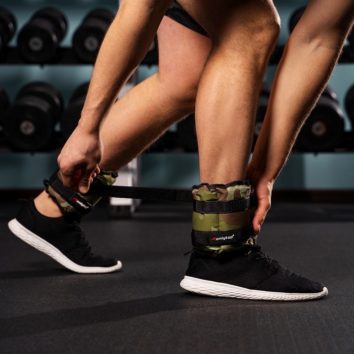 Утяжелители ONLITOP, 2 шт. х 1,5 кг, цвет хаки