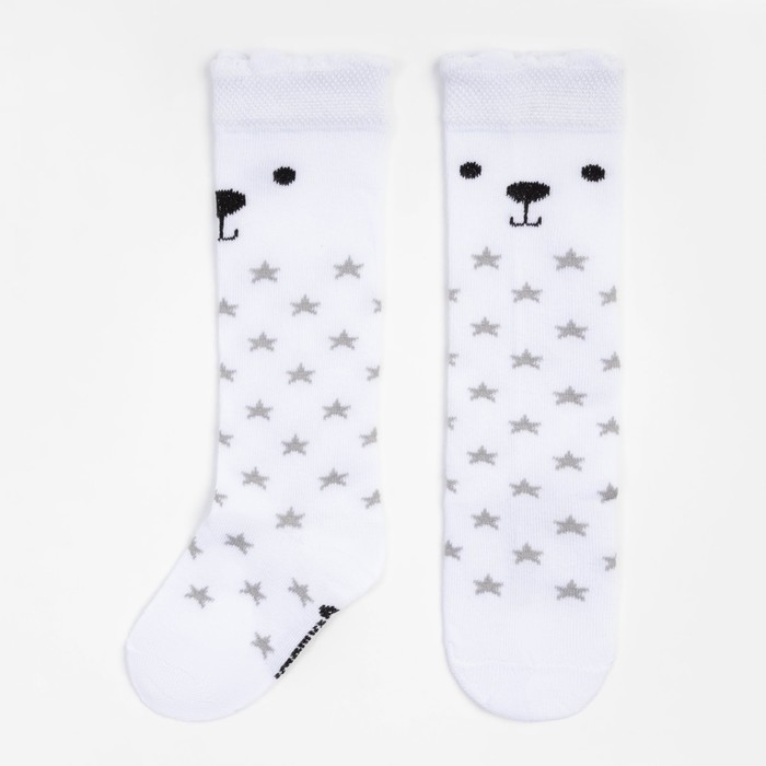 Гольфы детские Крошка Я Гольфы детские Крошка Я "Мишка" 14-16 см, белый