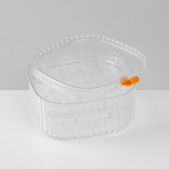 Органайзер для хранения украшений &laquo;Лео&raquo; 3 уровня, 32 ячейки, 15&times;15&times;7,5 см, цвет прозрачный