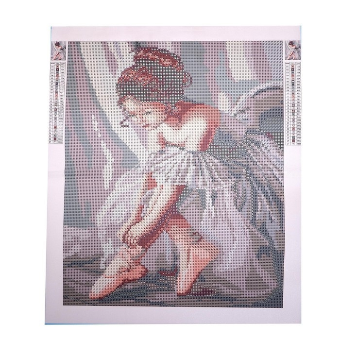 Алмазная мозаика с полным заполнением на холсте &laquo;Балерина&raquo;, 40 х 50 см