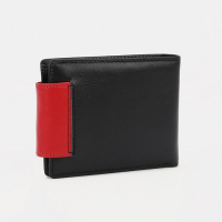 Кошелёк женский на магните, цвет чёрный