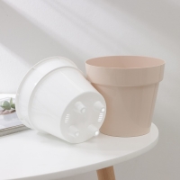 Кашпо для цветов со вставкой &laquo;Порто&raquo;, 1 л, цвет жемчужный