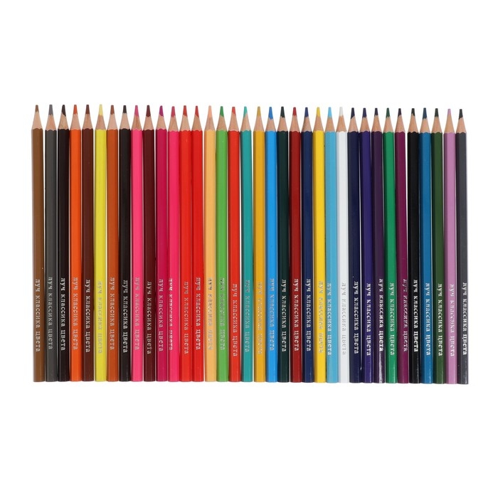 Цветные карандаши 36 цветов, Луч "Классика", шестигранные