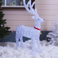 Светодиодная фигура &laquo;Олень&raquo; 70 &times; 115 &times; 25 см, акрил, 180 LED, 8 режимов, 24 В, свечение белое
