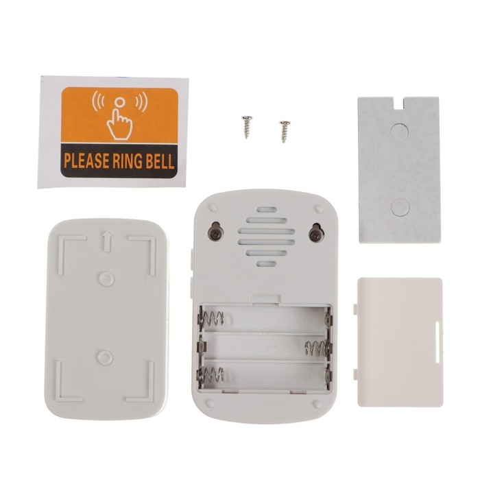 Звонок LZDV-10, беспроводной, 2хAАА (не в комплекте), LR23A, белый Звонок LZDV-10, беспроводной, 2хAАА (не в комплекте), LR23A, белый