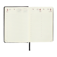 Ежедневник датированный 2024 A5 176 листов, deVENTE.Wild, твёрдая обложка из искусственной кожи, золотой срез, ляссе, кремовый блок 70 г/м2, чёрный Ежедневник датированный 2024 A5 176 листов, deVENTE.Wild, твёрдая обложка из искусственной кожи, золотой срез, ляссе, кремовый блок 70 г/м2, чёрный