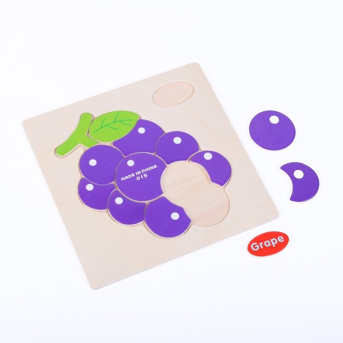 Рамки-вкладыши &laquo;Овощи, ягоды, фрукты&raquo; 15 &times; 15 &times; 0,5 см, МИКС