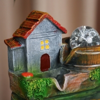 Фонтан "Домик на камнях" 26х22,5 см (с подсветкой) Фонтан "Домик на камнях" 26х22,5 см (с подсветкой)