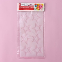 Форма для шоколада Доляна &laquo;Звёзды&raquo;, силикон, 8 ячеек, 22&times;11,5&times;0,3 см, цвет прозрачный