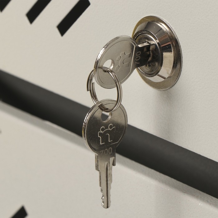 Ящик почтовый многосекционный, 5 секций, с задней стенкой, серый, дверка МИКС Ящик почтовый многосекционный, 5 секций, с задней стенкой, серый, дверка МИКС