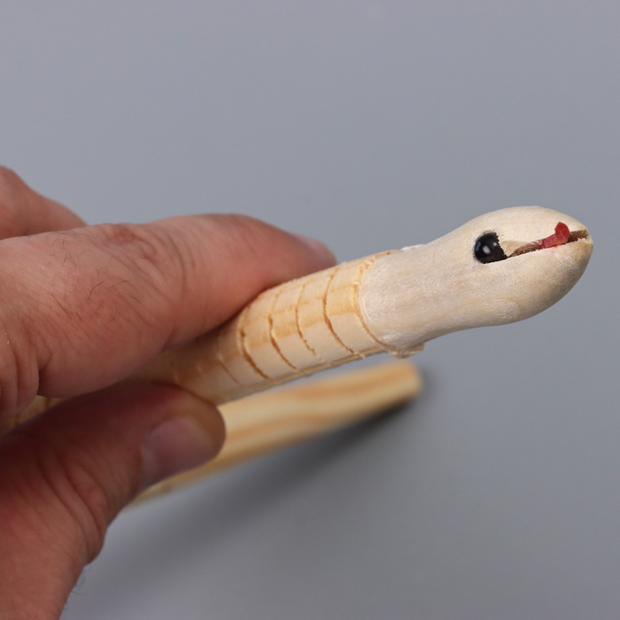 Новый год! Деревянная игрушка &laquo;Змея&raquo;, 30 &times; 1,6 &times; 1,6 см