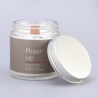 Свеча ароматическая "Hygge" #17 Розовый перец и лимонное дерево, соевый воск, в банке, 90 г Свеча ароматическая "Hygge" #17 Розовый перец и лимонное дерево, соевый воск, в банке, 90 г