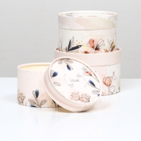 Набор шляпных коробок 3 в 1,"Love",16 х 10,14 х 9,13 х 8,5 см