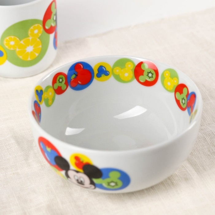 Набор детской посуды, 2 предмета: салатник, кружка Набор детской посуды, 2 предмета: салатник, кружка "Микки", Микки Маус и его друзья
