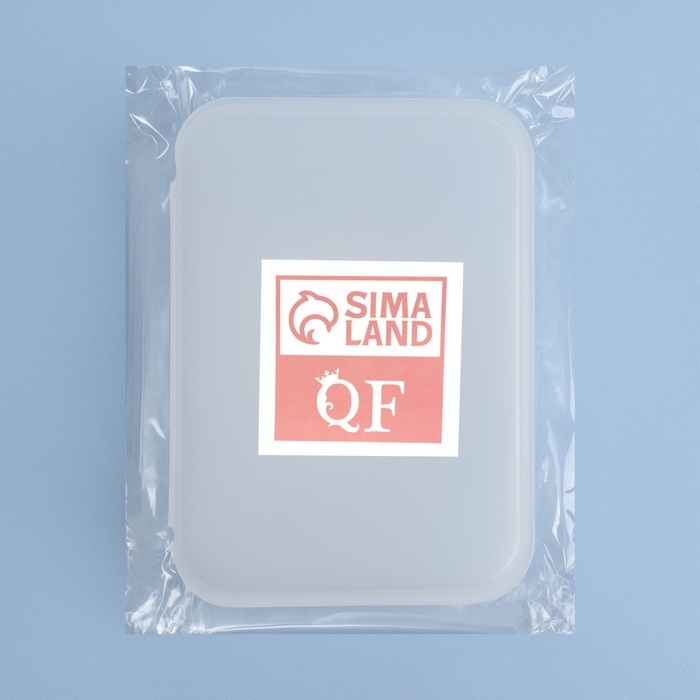 Органайзер с крышкой, 14 &times; 9,7 &times; 3,3 см, цвет прозрачный