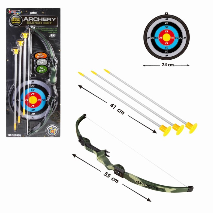 Лук &laquo;Меткий стрелок&raquo;, с мишенью и стрелами на присосках