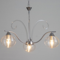 Люстра "Харми" 3хE27 40Вт серебро 58х58х41 см BayerLux Люстра "Харми" 3хE27 40Вт серебро 58х58х41 см BayerLux