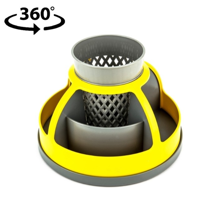 Подставка-органайзер для канцелярии Calligrata Подставка-органайзер для канцелярии Calligrata "Карусель" вращающаяся, желтая