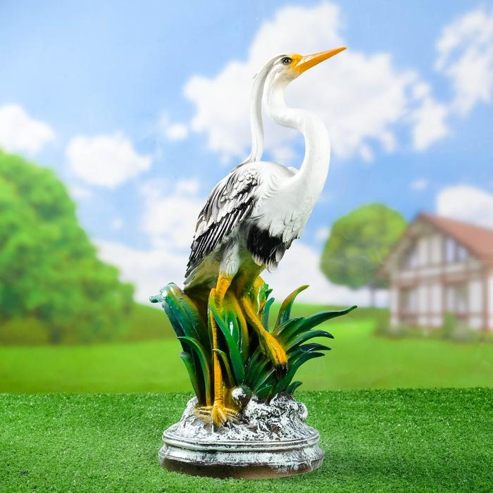 Садовая фигура Садовая фигура "Цапля средняя" 30х25х52см