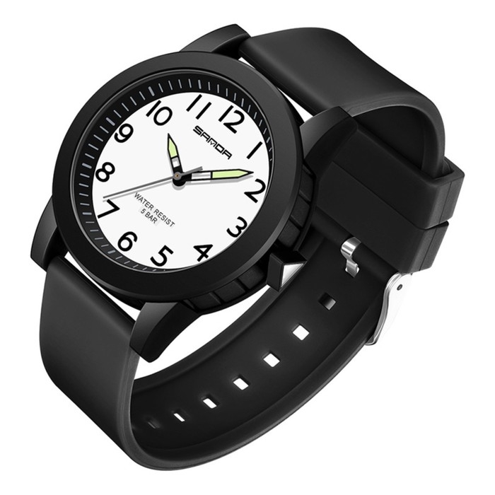 Часы наручные кварцевые детские, d-3.4 см, водонепроницаемые, светящиеся, ремешок силикон, черные Часы наручные кварцевые детские, d-3.4 см, водонепроницаемые, светящиеся, ремешок силикон, черные