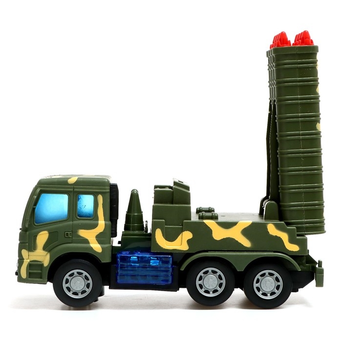 Машина &laquo;Военная&raquo;, на батарейках, свет и звук