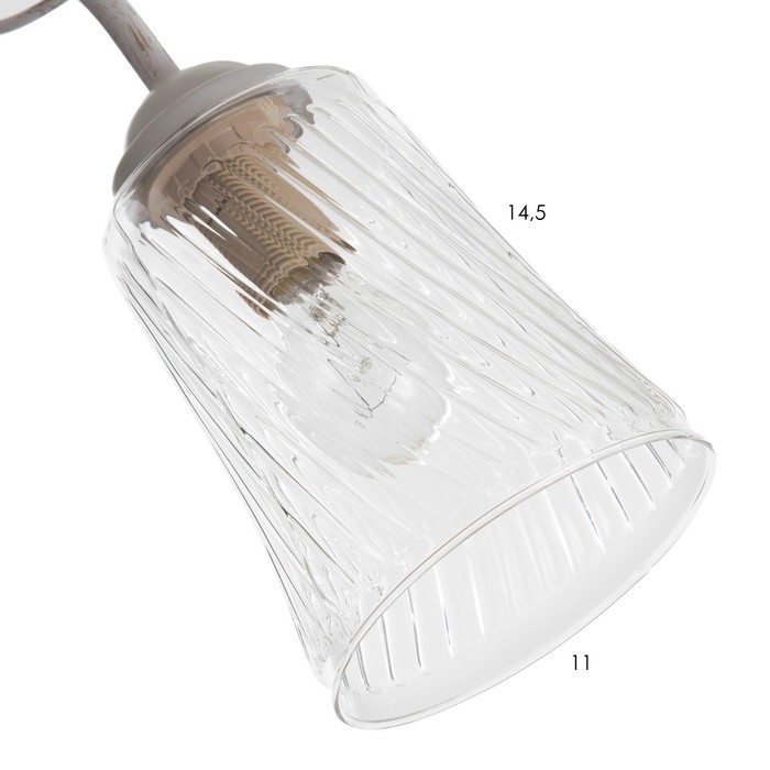 Люстра Люстра "Глория" 5xE14 40Вт белый с золотой патиной 61,5х61,5х27 см BayerLux