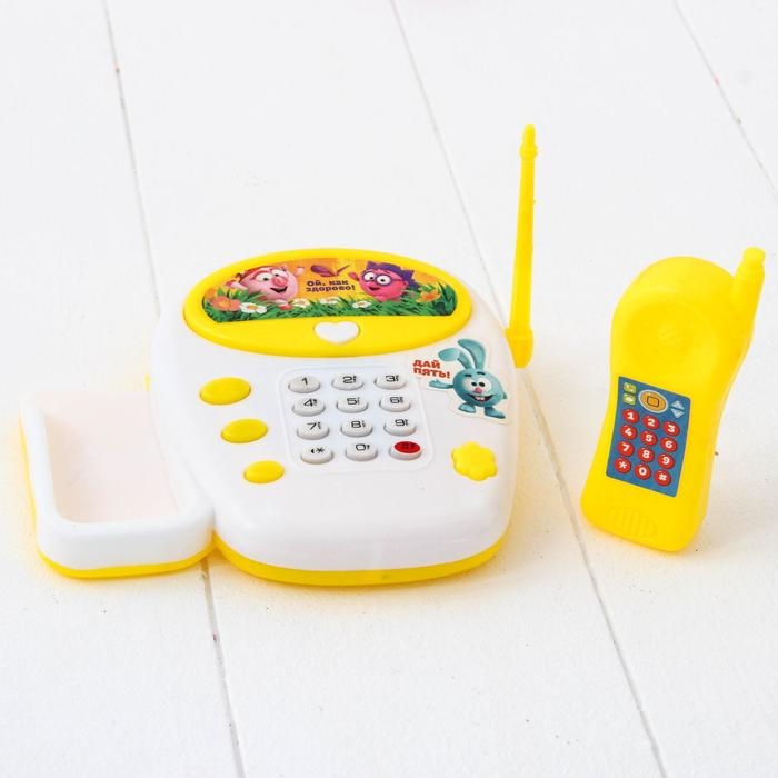 Телефон стационарный &laquo;Смешарики: Весёлые мелодии&raquo;, звук, МИКС
