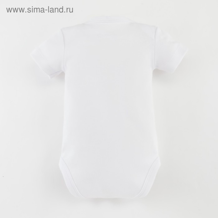 Боди Крошка Я "Winter party", рост 62-68 см, белый