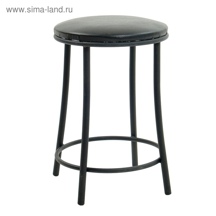 Табурет "Ультра" с кольцом,Черный/Черный