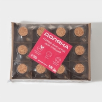 Набор баночек стеклянных для специй с пробковой крышкой Доляна &laquo;Парфе&raquo;, 50 мл, 4,5&times;4,5&times;6,8 см, 12 шт