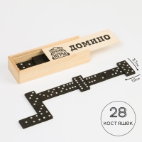 Домино "Время игры", 28 шт, 15 х 5 х 3 см, костяшка 3.7 х 1.9 см Домино "Время игры", 28 шт, 15 х 5 х 3 см, костяшка 3.7 х 1.9 см