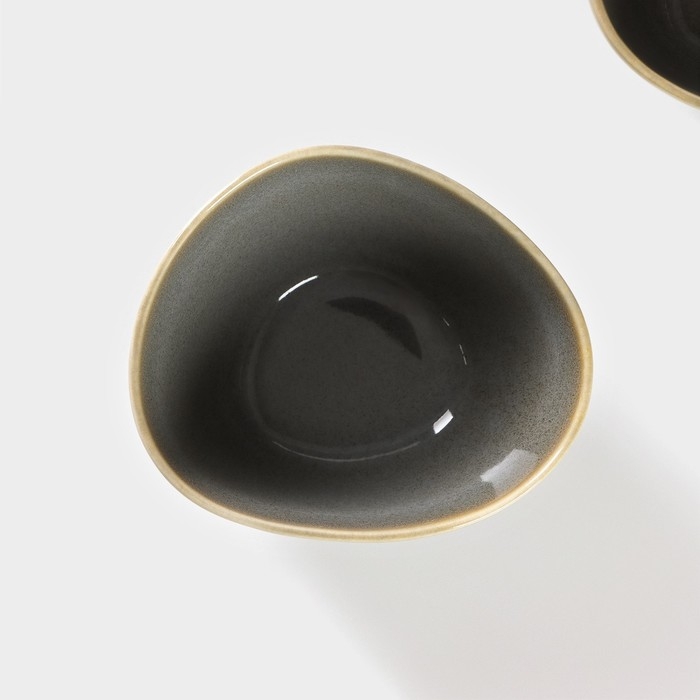 Набор банок керамических для сыпучих продуктов на подставке SL Home &laquo;Стоун форест&raquo;, 4 предмета: 3 банки 350 мл, подставка 34&times;10 см