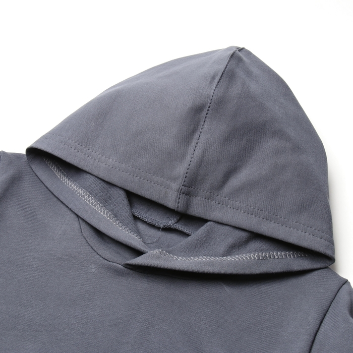 Комплект детский (толстовка,брюки) НАЧЁС, цвет тёмно-серый, рост 122 см