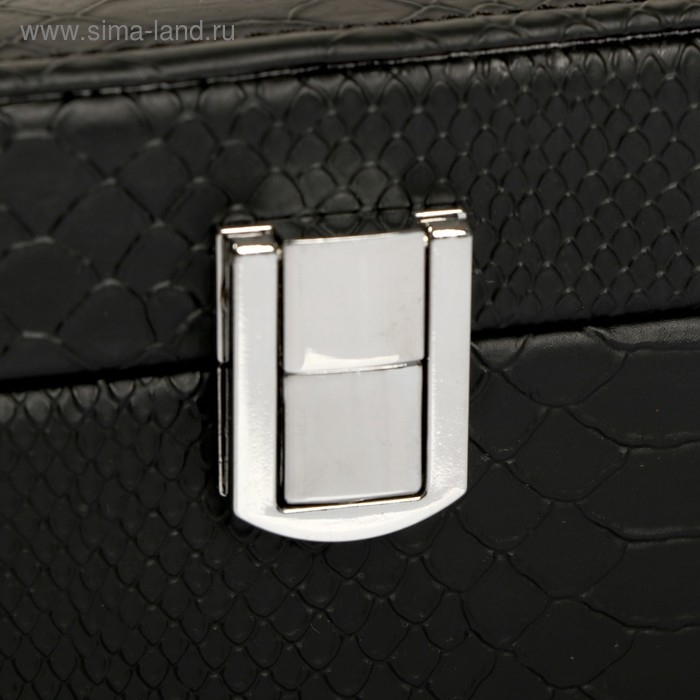 Шкатулка кожзам для украшений Шкатулка кожзам для украшений "Текстура" 8х29х23,5 см