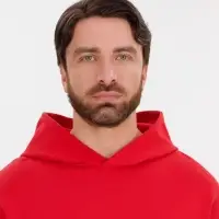 Худи оверсайз унисекс Outshine, красное, размер M/L