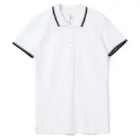 Рубашка поло женская Practice women 270 белая с темно-синим, размер XXL Рубашка поло женская Practice women 270 белая с темно-синим, размер XXL