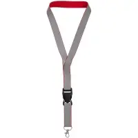 Лента светоотражающая Interlevel, красная с серым Лента светоотражающая Interlevel, красная с серым