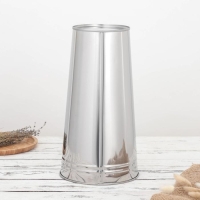 Вазон без ручек, 9 л, h=39 см, нержавеющая сталь, ГОСТ Вазон без ручек, 9 л, h=39 см, нержавеющая сталь, ГОСТ