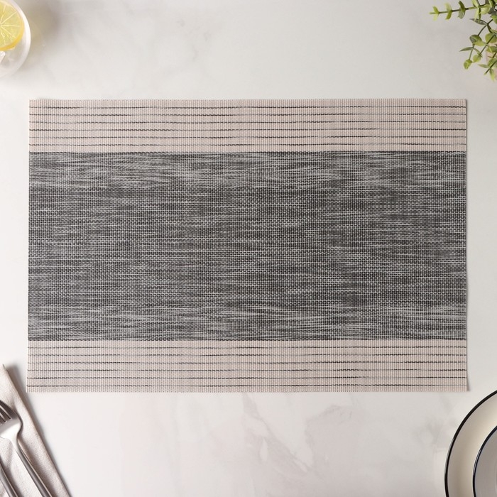 Салфетка сервировочная на стол &laquo;Космос&raquo;, 45&times;30 см, цвет серый