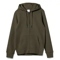 Толстовка на молнии с капюшоном унисекс King, хаки, размер XS Толстовка на молнии с капюшоном унисекс King, хаки, размер XS