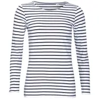 Футболка женская Marine Women, белый/темно-синий, размер S Футболка женская Marine Women, белый/темно-синий, размер S