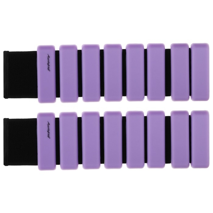 Утяжелители ONLYTOP, 2 шт. х 0,5 кг, цвет фиолетовый Утяжелители ONLYTOP, 2 шт. х 0,5 кг, цвет фиолетовый