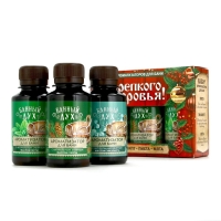 Подарочный набор БАННЫЙ ДУХ &laquo;Крепкого здоровья&raquo;, ароматизатор для бани, 3х100 мл, Новый Год