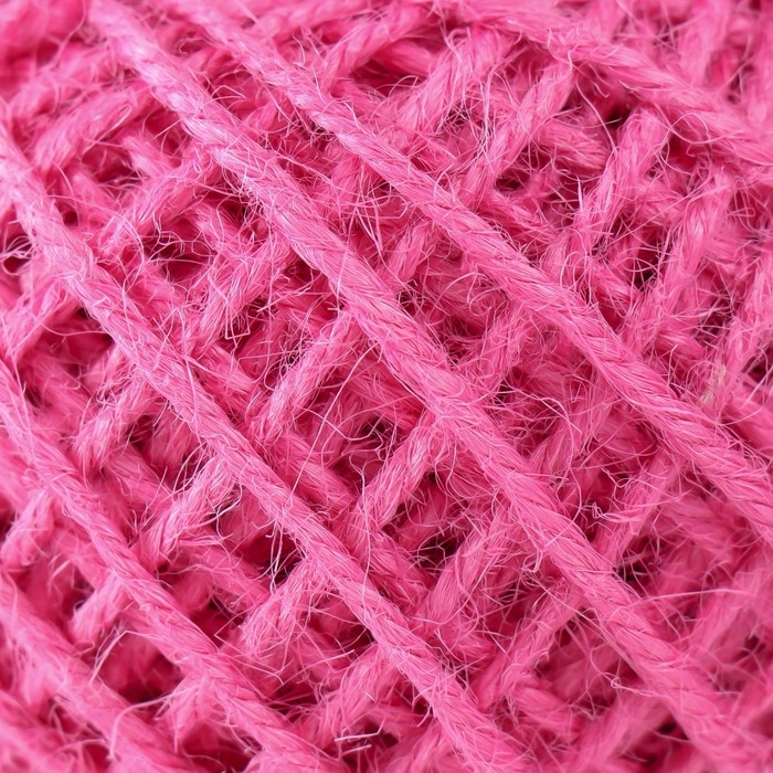 Пряжа 100% джут "Softino Jute Colored" 50м &plusmn;2м ярко-розовый 50 гр