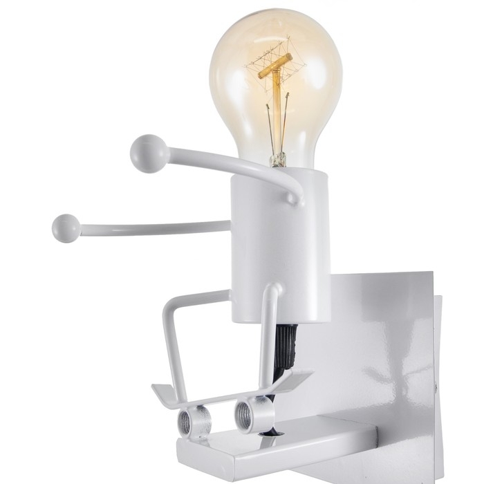 Бра Бра "Человечек" E27 40Вт белый 14х14х17 см