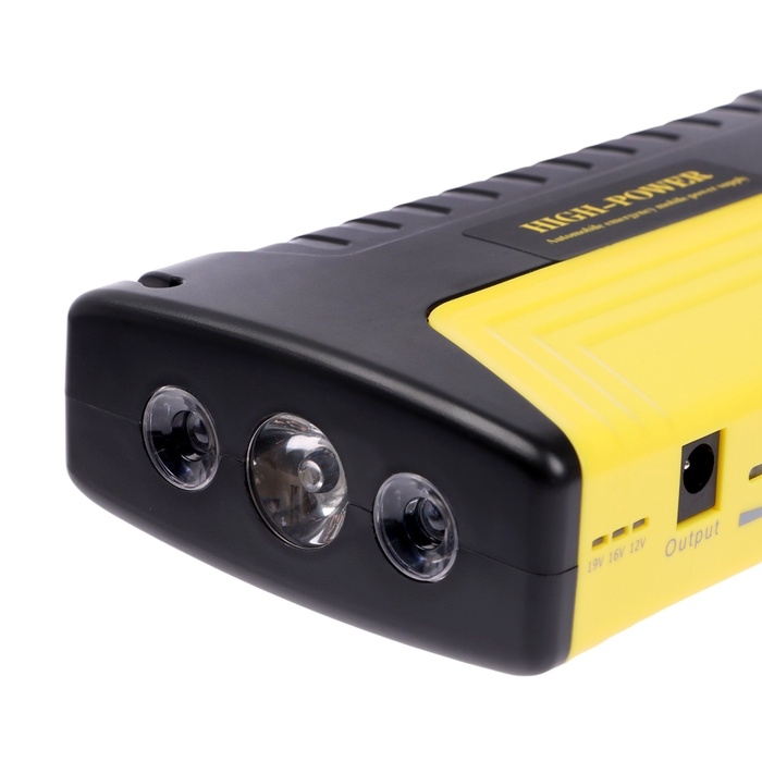 Пуско-зарядное устройство 5400 мАч, 3 LED, 2USB, DC 12V, компрессор Пуско-зарядное устройство 5400 мАч, 3 LED, 2USB, DC 12V, компрессор