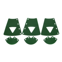 Клумба пластиковая, d = 15&ndash;35 см, высота бортика 40, &laquo;Цветочная карусель&raquo;, зелёная