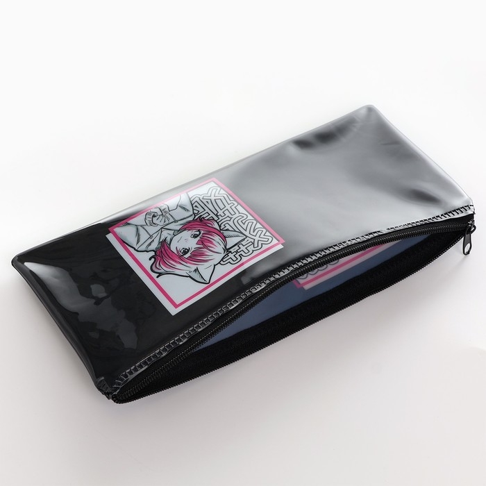 Пенал школьный мягкий плоский 9,5 х 20,5 ПВХ &laquo;1 сентября: Anime&raquo; МИКС